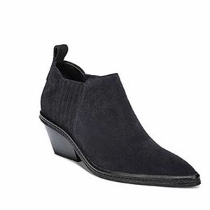 Via Spiga Farly Suede Pointy Toe Bootie